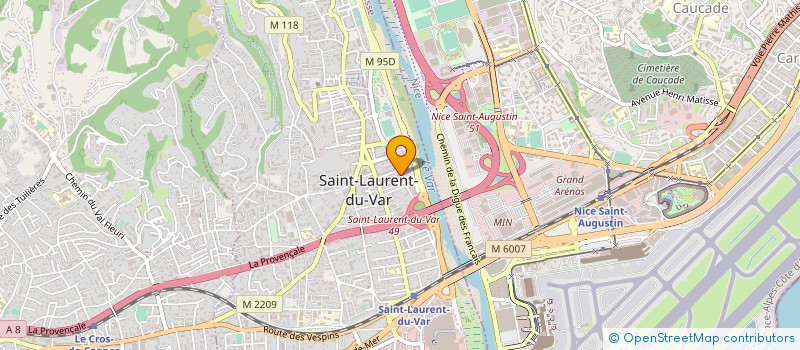 localisation de l'entreprise APOJE  SAINT-LAURENT-DU-VAR