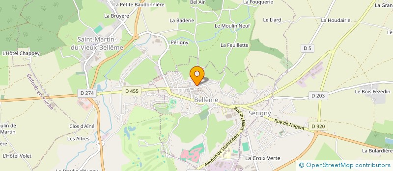 localisation de l'entreprise APOLAB à BELLEME