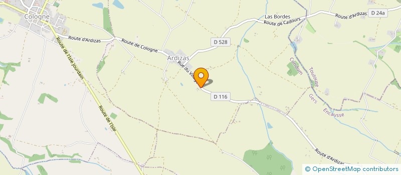 localisation de l'entreprise APOLEGA  ARDIZAS