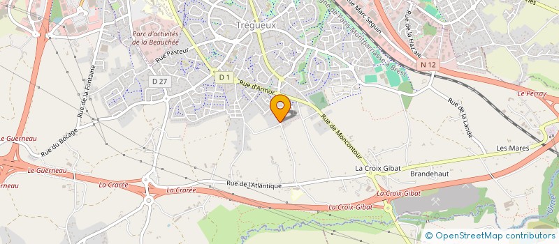 localisation de l'entreprise APOLIGATHE  TREGUEUX