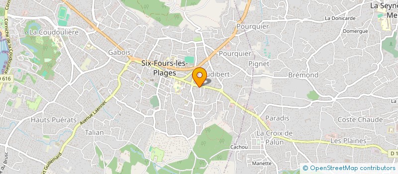 localisation de l'entreprise APOLINE à SIX-FOURS-LES-PLAGES