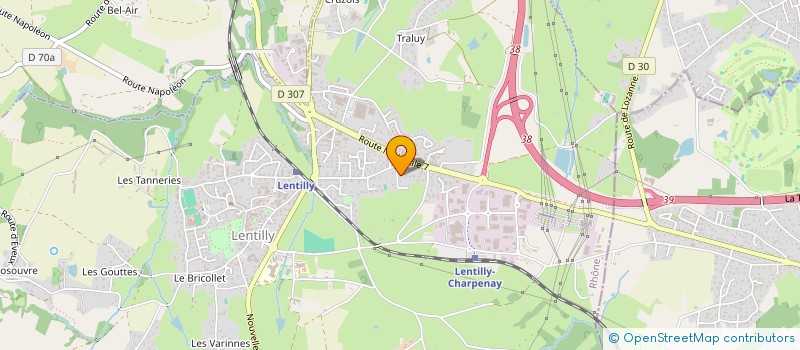 localisation de l'entreprise APOLLESTINE  LENTILLY