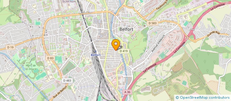 localisation de l'entreprise APOLLIGRAM à BELFORT