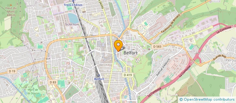 localisation de l'entreprise APOLLINE à BELFORT
