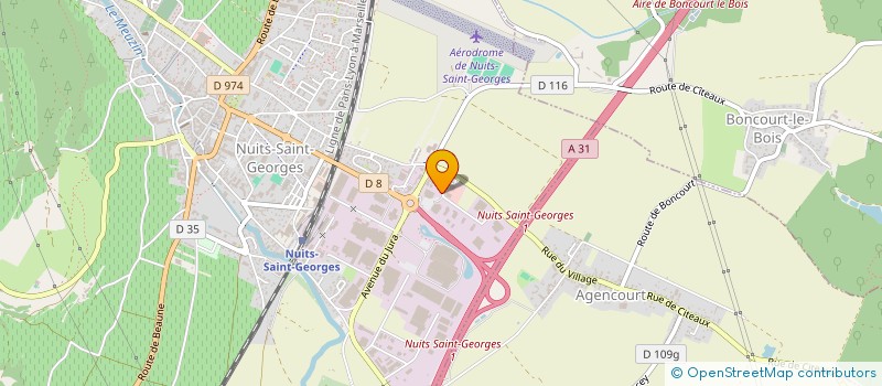 localisation de l'entreprise APOLLINE à NUITS-SAINT-GEORGES