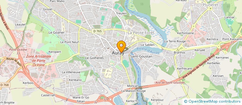 localisation de l'entreprise APOLLINE à AURAY