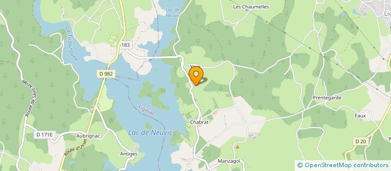 localisation de l'entreprise APOLLINE  LIGINIAC