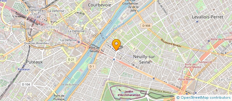localisation de l'entreprise APOLLINE COIFFURE III à NEUILLY-SUR-SEINE