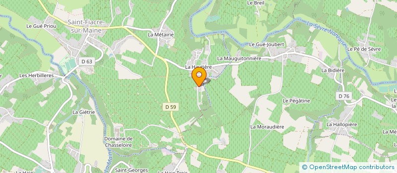 localisation de l'entreprise APOLLINE ET JULIEN BRAUD à MONNIERES