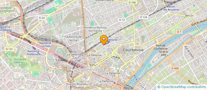 localisation de l'entreprise APOLLO 18 à COURBEVOIE
