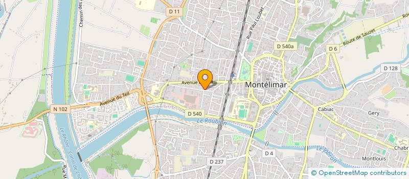 localisation de l'entreprise APOLLO à MONTELIMAR