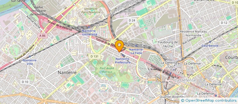 localisation de l'entreprise APOLLO à NANTERRE