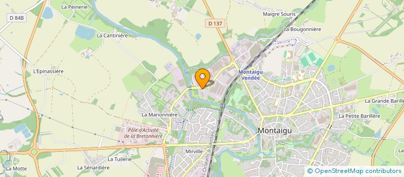 localisation de l'entreprise APOLLO 3S à MONTAIGU-VENDEE