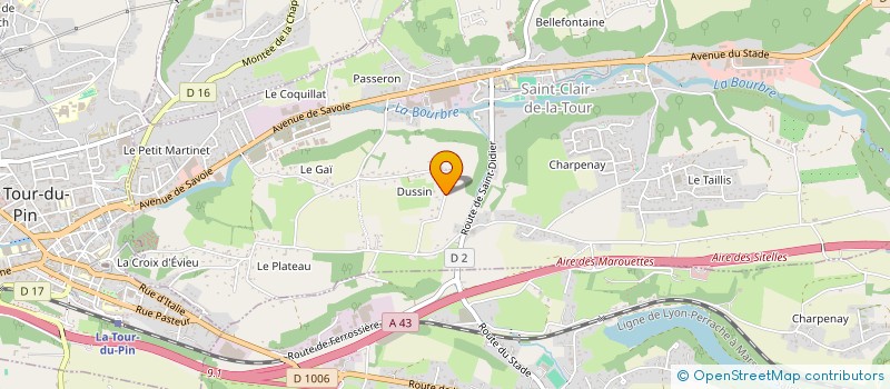 localisation de l'entreprise APOLLO  SAINT-CLAIR-DE-LA-TOUR