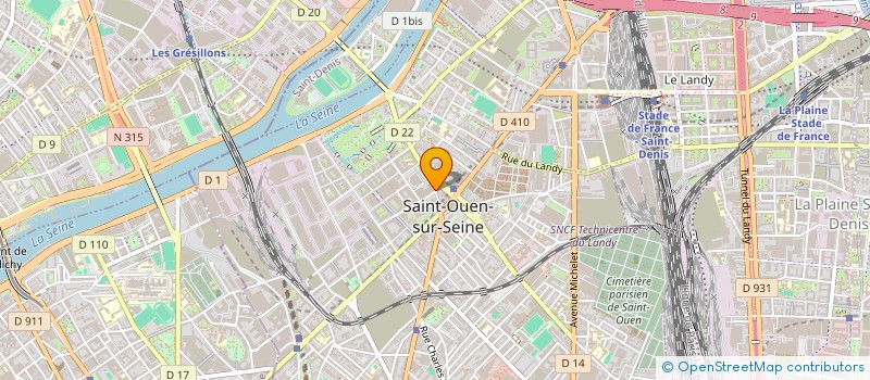 localisation de l'entreprise APOLLO à SAINT-OUEN-SUR-SEINE