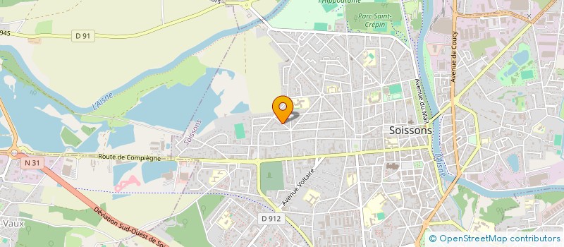 localisation de l'entreprise APOLLON à SOISSONS