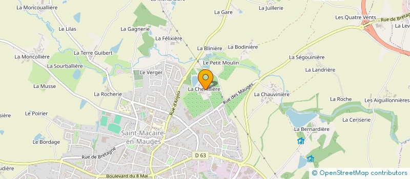 localisation de l'entreprise APOLOGIE PAYSAGE à SEVREMOINE