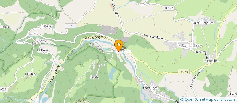 localisation de l'entreprise APOM DU SANCY à SAINT-DIERY