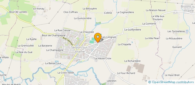 localisation de l'entreprise APONI  SERVON-SUR-VILAINE