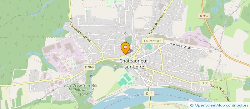 localisation de l'entreprise APONI à CHATEAUNEUF-SUR-LOIRE