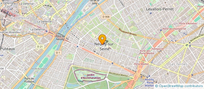 localisation de l'entreprise APONIX à NEUILLY-SUR-SEINE