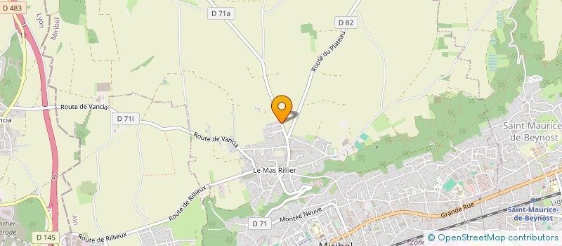 localisation de l'entreprise APONYX à MIRIBEL
