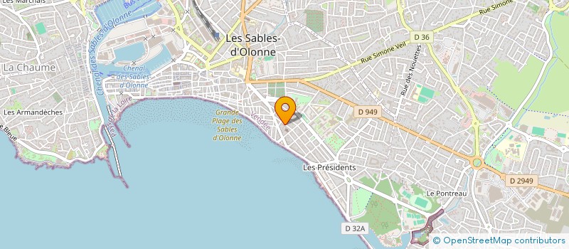 localisation de l'entreprise APOPHI à LES SABLES D'OLONNE