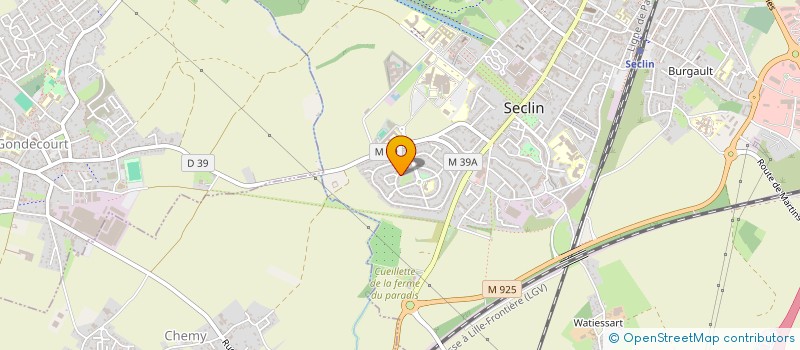 localisation de l'entreprise APOPSYS à SECLIN