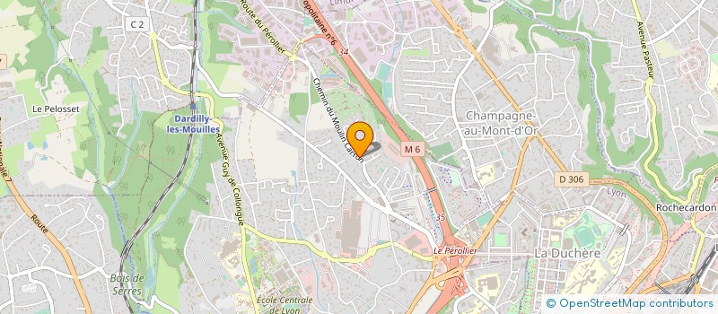 localisation de l'entreprise APORCOM à ECULLY