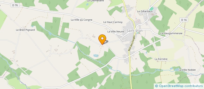 localisation de l'entreprise APORTECH à SAINT-VRAN