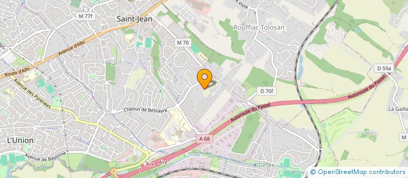 localisation de l'entreprise APOS 33 à SAINT-JEAN