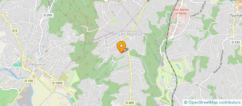 localisation de l'entreprise APOSERVICES à LA ROQUETTE-SUR-SIAGNE