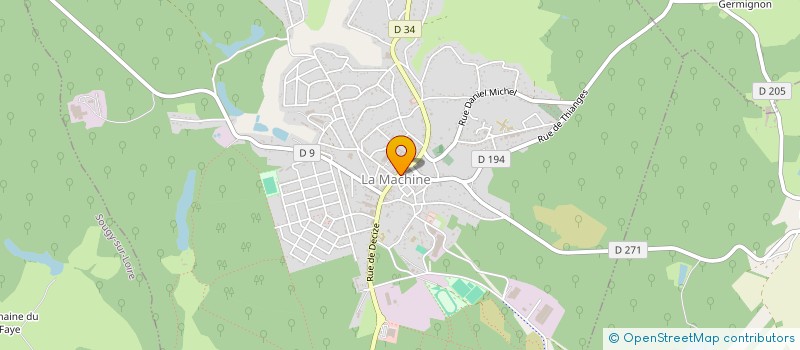 localisation de l'entreprise APOTHEKA  LA MACHINE