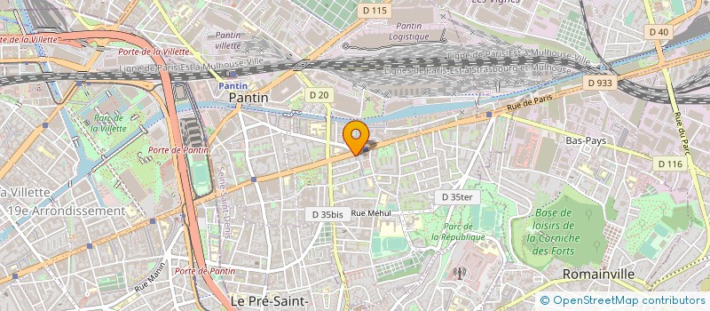 localisation de l'entreprise APOTHEO à PANTIN