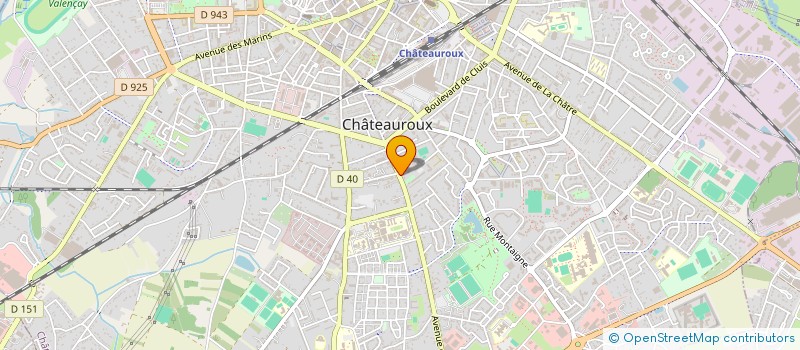 localisation de l'entreprise APOTHERA à CHATEAUROUX