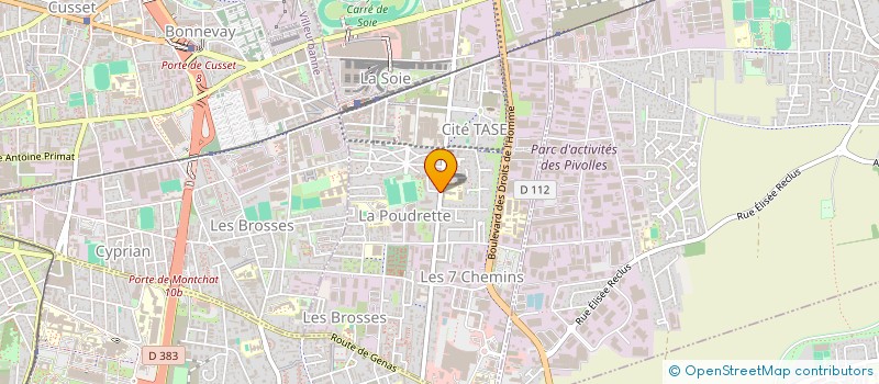 localisation de l'entreprise APOTHICAIRE DE LA SOIE  VAULX-EN-VELIN