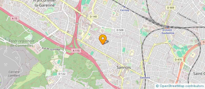 localisation de l'entreprise APOVARO  SANNOIS