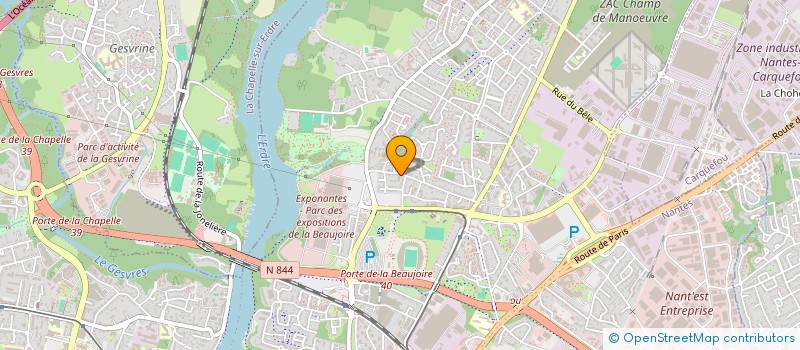 localisation de l'entreprise APP-H FORMATION à NANTES