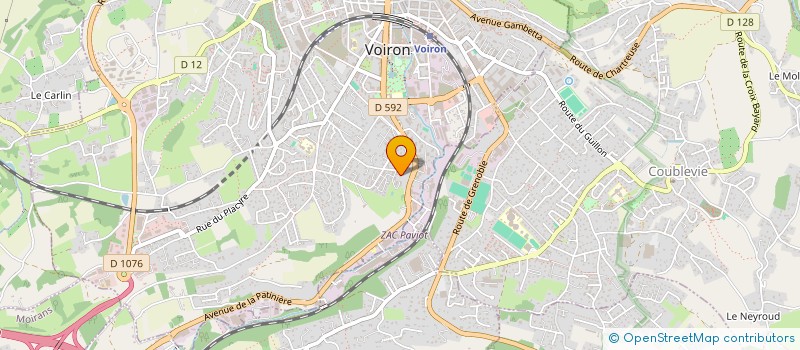 localisation de l'entreprise APP PEINTURE  VOIRON