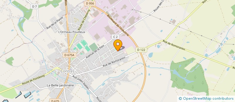 localisation de l'entreprise APP PHYSIO  LE CONTROIS-EN-SOLOGNE