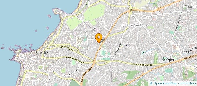 localisation de l'entreprise APPA PRATICIENS POLYCLIN AGUIL à BIARRITZ