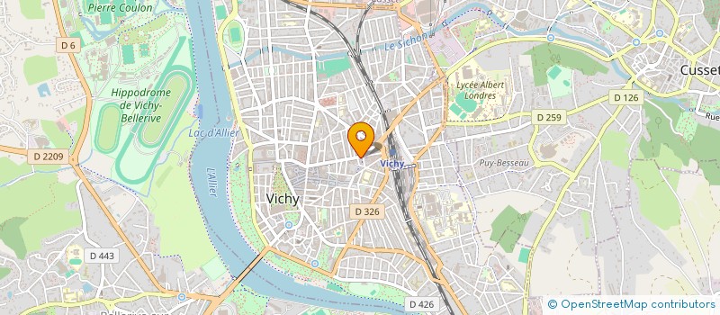 localisation de l'entreprise APPAREIL ORTHOPED PODOLOGIQUE FAVIERE à VICHY