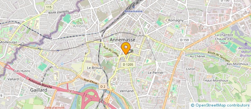 localisation de l'entreprise APPAREILLAGE AUDITIF ADULTE ENFANT  ANNEMASSE