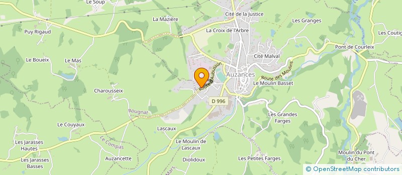 localisation de l'entreprise APPAREILLAGE POUR PROCESS ET LABOS INDUSTRIELS à AUZANCES