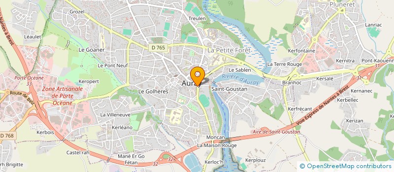 localisation de l'entreprise APPARENCE à AURAY