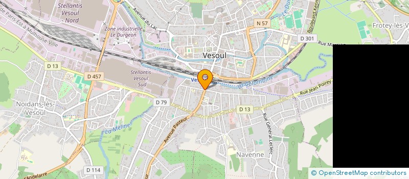 localisation de l'entreprise APPARENCE COIFFURE  VESOUL