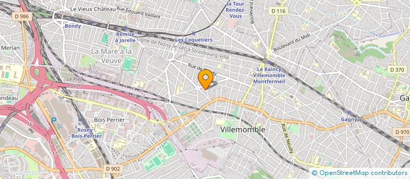 localisation de l'entreprise APPART 75 à VILLEMOMBLE