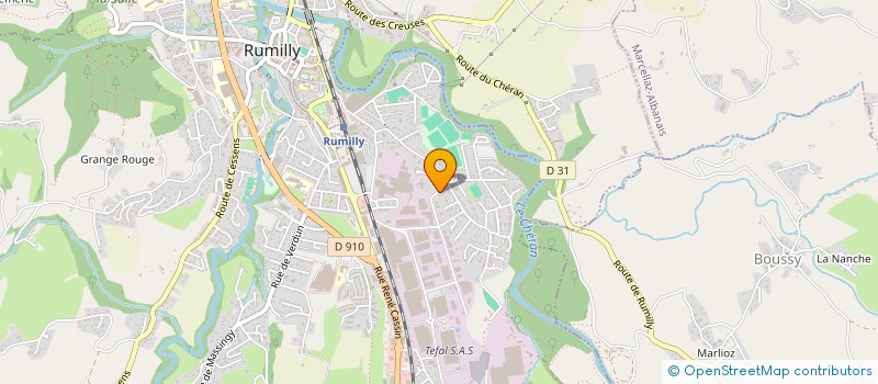 localisation de l'entreprise APPART CHAUVOT VALENTINI  RUMILLY