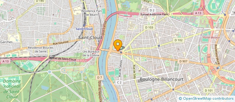 localisation de l'entreprise APPART EN SEINE à BOULOGNE-BILLANCOURT