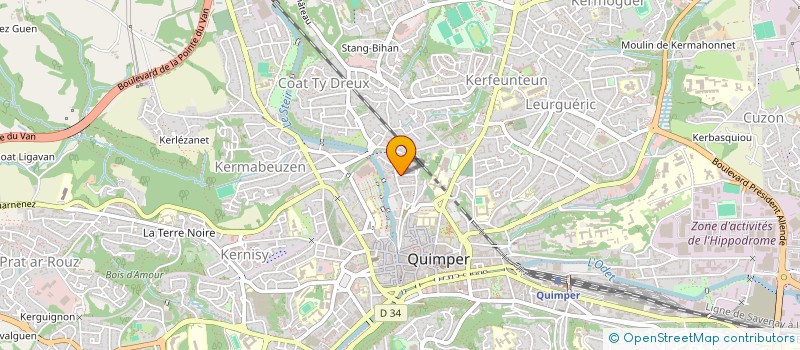 localisation de l'entreprise APPART ET STYLE à QUIMPER
